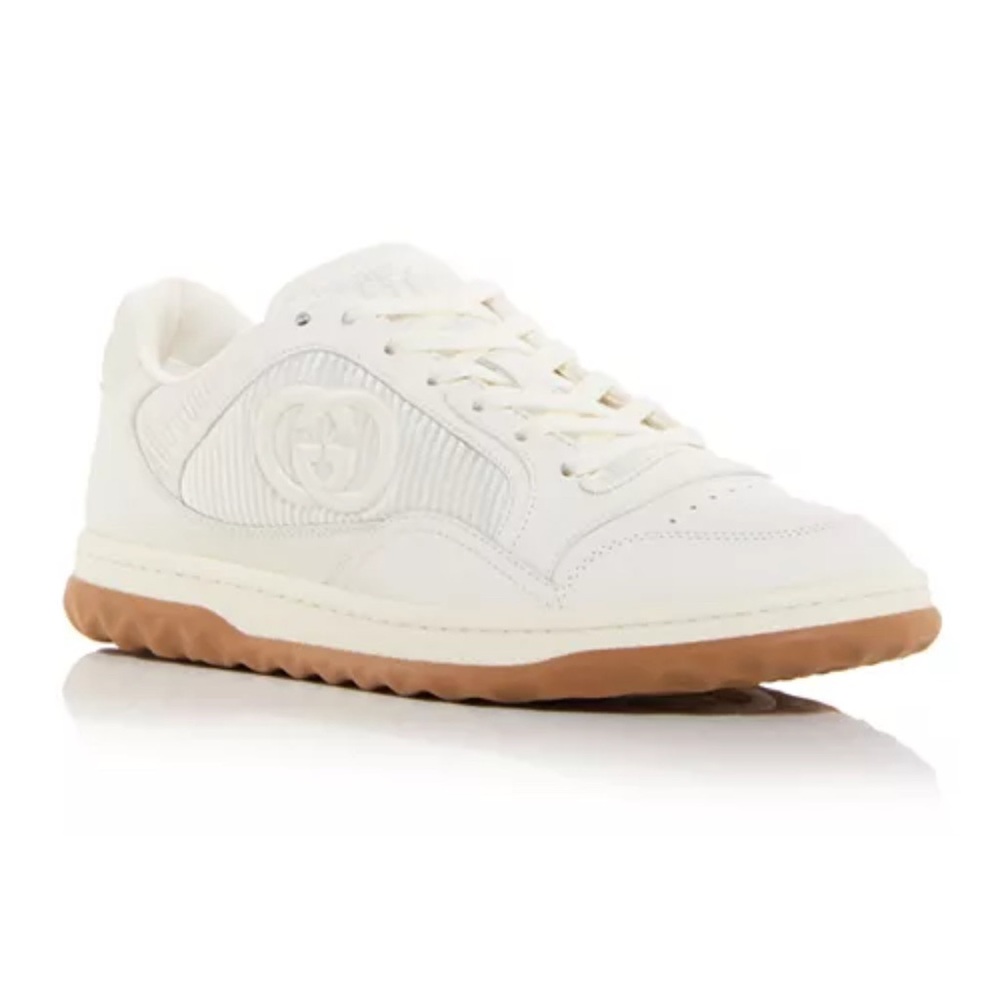 Gucci MAC80 Cream Leather Low-Top Sneakers | Men’s 7.5 US | VGUC